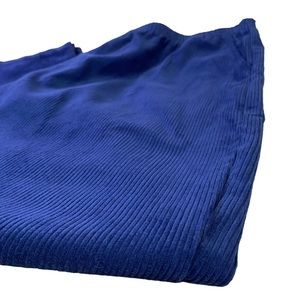 Vintage Blair Royal Blue Corduroy Pull On Pants 2X 100% Cotton